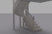 Эскиз лестницы в детскую