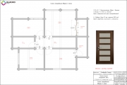 Схема открывания дверей (спецификация дверей) 2 этаж